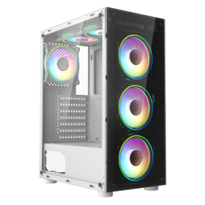 Gaming PC Tower: i7-3770 - 16GB RAM - GTX1650 4GB - 256GB SSD+1TB HDD - 6 Fans RGB CASE - WINDOWS 11