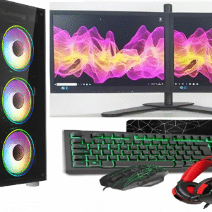 Gaming PC Dual Bundle Monitor Bundle asc technology gaming pc RGB Case asc technology