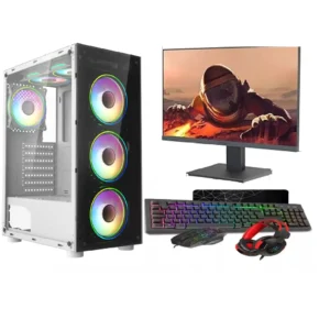 ASC UK Ryzen 5 4500 Gaming PC Bundle UK – 16GB RAM, 1TB + 256GB SSD, GT-730 2GB, Windows 11 – 6 Fan RGB Case