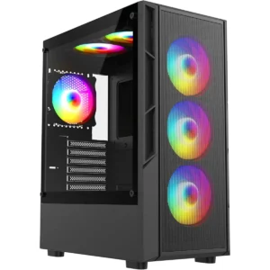 ASC RTX 3050 Gaming PC RGB Mirage Case with 6 Cooling Fans