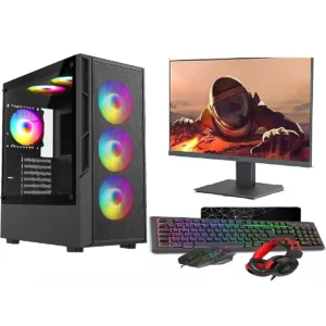 ASC Ryzen 5 RTX 3050 Gaming PC Bundle with 22 Inch Monitor Windows 11 UK