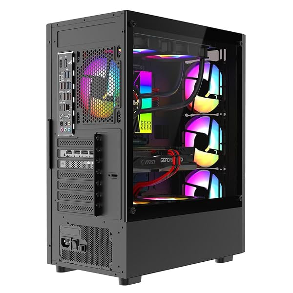 ASC Gaming PC Bundle: AMD Ryzen 5 5500, 16GB RAM, 1TB HDD NVME, GT730 4GB Graphics, Windows 11, 22" Monitor, Black RGB 6 Fan Glass Gaming Case 4 ASC Gaming PC Bundle: AMD Ryzen 5 5500, 16GB RAM, 1TB HDD NVME, GT730 4GB Graphics, Windows 11, 22" Monitor, Black RGB 6 Fan Glass Gaming Case - Image 4