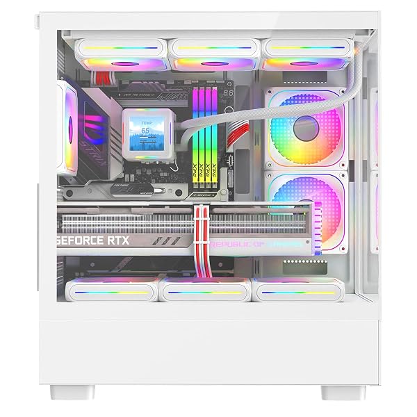 ASC Gaming PC Bundle: AMD Ryzen 5 5500, 16GB RAM, 1TB+256GB SSD, GT1030 2GB Graphics, 22" Monitor, Windows 11, White RGB 9 Fan Glass Gaming Case 4 ASC Gaming PC Bundle: AMD Ryzen 5 5500, 16GB RAM, 1TB+256GB SSD, GT1030 2GB Graphics, 22" Monitor, Windows 11, White RGB 9 Fan Glass Gaming Case - Image 4