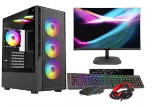AMD Ryzen 5 5500 RTX 3050 6GB Gaming PC Bundle with 22-inch monitor, keyboard and mouse