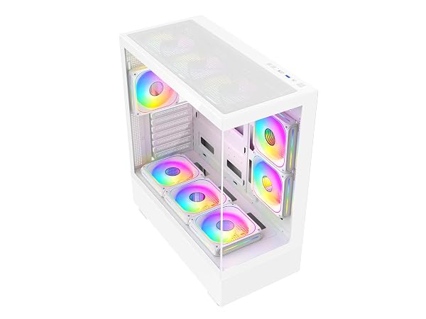 ASC Gaming PC Tower: AMD Ryzen 5 5500, 16GB RAM, 1TB+256GB SSD, GT1030 2GB Graphics, Windows 11, White RGB 9 Fan Glass Gaming Case. 4 ASC Gaming PC Tower: AMD Ryzen 5 5500, 16GB RAM, 1TB+256GB SSD, GT1030 2GB Graphics, Windows 11, White RGB 9 Fan Glass Gaming Case. - Image 4