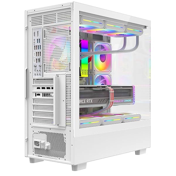 ASC Gaming PC Tower, AMD Ryzen 5 5500, 16GB RAM, 1TB+256GB SSD, GT1030 2GB Graphics, Windows 11, White RGB 9 Fan Glass Gaming Case.. 4 ASC Gaming PC Tower, AMD Ryzen 5 5500, 16GB RAM, 1TB+256GB SSD, GT1030 2GB Graphics, Windows 11, White RGB 9 Fan Glass Gaming Case.. - Image 4