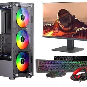 ASC Intel Core i7 Gaming Bundle • GT730 2GB Graphics Card • 16GB RAM • 256GB SSD+1TB HDD • 500W 80+ PSU • Black 6 Fan RGB Gaming Case • WIFI • Windows 11 • 22" Monitor Bundle