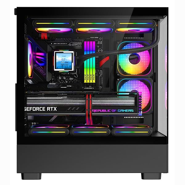 ASC Intel Core i7 Gaming Bundle • GT730 2GB Graphics Card • 8GB RAM • 128GB SSD+500GB HDD • 500W 80+ PSU • Black 9 Fan Glass RGB Gaming Case • WIFI • Windows 11 • 22" Monitor 4 ASC Intel Core i7 Gaming Bundle • GT730 2GB Graphics Card • 8GB RAM • 128GB SSD+500GB HDD • 500W 80+ PSU • Black 9 Fan Glass RGB Gaming Case • WIFI • Windows 11 • 22" Monitor - Image 4