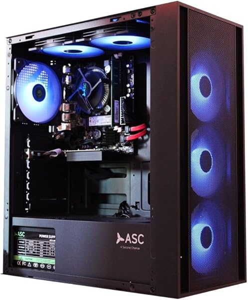 ASC Intel Core i7 Gaming Tower • GT730 2GB Graphics Card • 16GB RAM • 256GB SSD+1TB HDD • 500W 80+ PSU • Black 6 Fan RGB Gaming Case • WIFI • Windows 11 1 ASC Intel Core i7 Gaming Tower • GT730 2GB Graphics Card • 16GB RAM • 256GB SSD+1TB HDD • 500W 80+ PSU • Black 6 Fan RGB Gaming Case • WIFI • Windows 11
