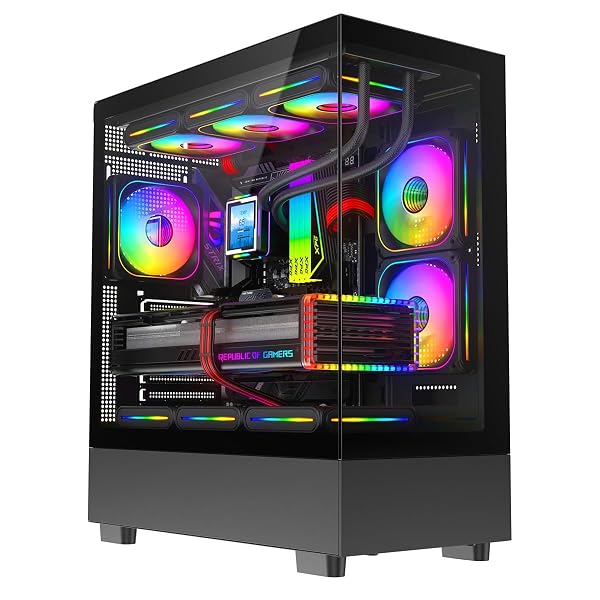 ASC Intel Core i7 Gaming Tower • GT730 2GB Graphics Card • 16GB RAM • 256GB SSD+1TB HDD • 500W 80+ PSU • Black 9 Fan Glass RGB Gaming Case • WIFI • Windows 11 1 ASC Intel Core i7 Gaming Tower • GT730 2GB Graphics Card • 16GB RAM • 256GB SSD+1TB HDD • 500W 80+ PSU • Black 9 Fan Glass RGB Gaming Case • WIFI • Windows 11