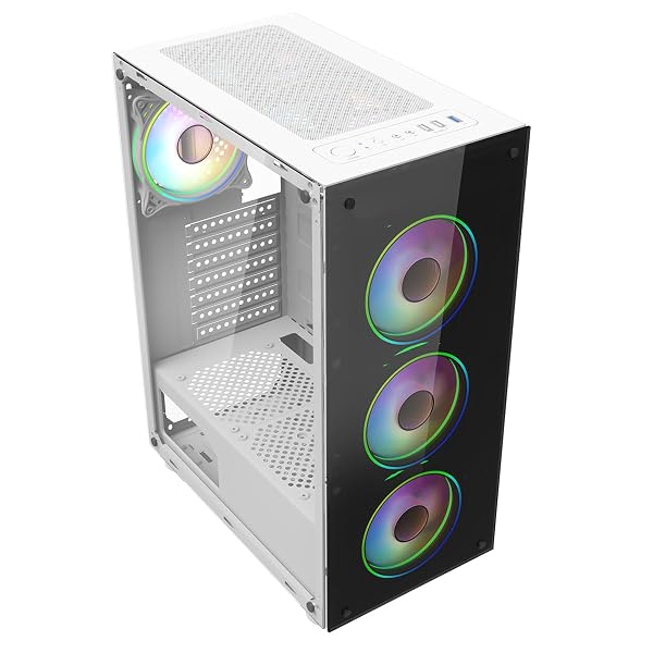 ASC Intel Core i7 Gaming Tower • GT730 2GB Graphics Card • 16GB RAM • 256GB SSD+1TB HDD • 500W 80+ PSU • White 6 Fan RGB Gaming Case • WIFI • Windows 11 • 22" Monitor Bundle 5 ASC Intel Core i7 Gaming Tower • GT730 2GB Graphics Card • 16GB RAM • 256GB SSD+1TB HDD • 500W 80+ PSU • White 6 Fan RGB Gaming Case • WIFI • Windows 11 • 22" Monitor Bundle - Image 5