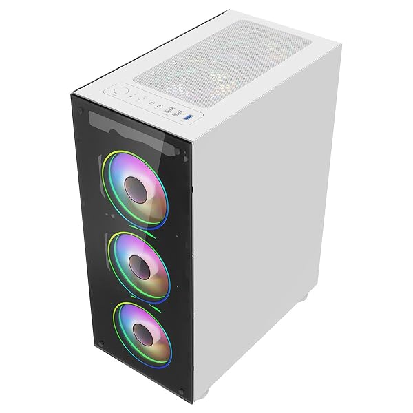 ASC Intel Core i7 Gaming Tower • GT730 2GB Graphics Card • 16GB RAM • 256GB SSD+1TB HDD • 500W 80+ PSU • White 6 Fan RGB Gaming Case • WIFI • Windows 11 • 22" Monitor Bundle 6 ASC Intel Core i7 Gaming Tower • GT730 2GB Graphics Card • 16GB RAM • 256GB SSD+1TB HDD • 500W 80+ PSU • White 6 Fan RGB Gaming Case • WIFI • Windows 11 • 22" Monitor Bundle - Image 6