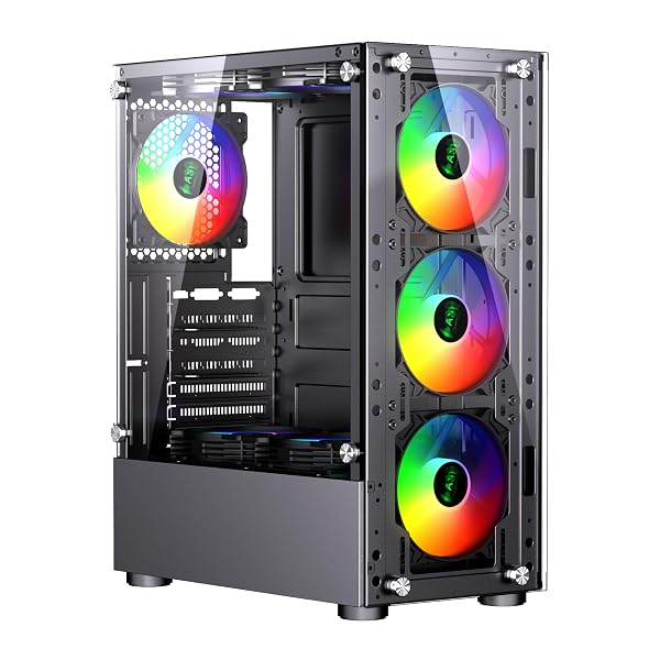 ASC Intel Core i7 Gaming Tower • GT730 2GB Graphics Card • 8GB RAM • 128GB SSD+500GB HDD • 500W 80+ PSU • Black 6 Fan RGB Gaming Case • WIFI • Windows 11 • 22" Monitor Bundle 7 ASC Intel Core i7 Gaming Tower • GT730 2GB Graphics Card • 8GB RAM • 128GB SSD+500GB HDD • 500W 80+ PSU • Black 6 Fan RGB Gaming Case • WIFI • Windows 11 • 22" Monitor Bundle - Image 7