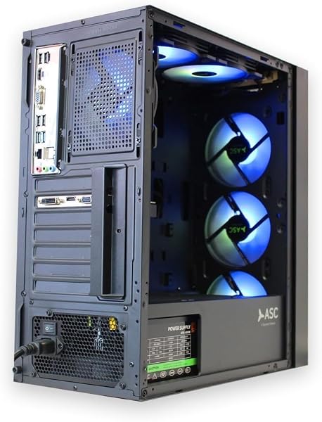 ASC Intel Core i7 Gaming Tower • GT730 2GB Graphics Card • 8GB RAM • 256GB SSD+500GB HDD • 500W 80+ PSU • Black 6 Fan RGB Gaming Case • WIFI • Windows 11 3 ASC Intel Core i7 Gaming Tower • GT730 2GB Graphics Card • 8GB RAM • 256GB SSD+500GB HDD • 500W 80+ PSU • Black 6 Fan RGB Gaming Case • WIFI • Windows 11 - Image 3