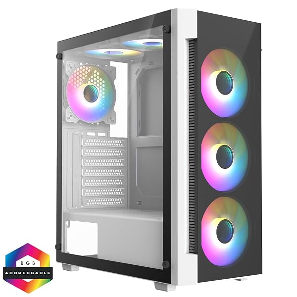 ASC Intel Core i7 Gaming Tower • GTX 750 4GB Graphics Card • 8GB RAM • 128GB SSD+500GB HDD • 500W 80+ PSU • White 6 Fan RGB Gaming Case • WIFI • Windows 11 6 ASC Intel Core i7 Gaming Tower • GTX 750 4GB Graphics Card • 8GB RAM • 128GB SSD+500GB HDD • 500W 80+ PSU • White 6 Fan RGB Gaming Case • WIFI • Windows 11 - Image 6