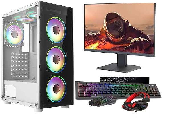 ASC TECHNOLOGY Gaming PC Bundle | Intel Core i7-3770 3.90GHz | 16GB RAM | Nvidia GTX 750 4GB | 256GB SSD+1TB HDD | 550W 80+ PSU | White 6 Fan RGB Case | WiFi | Windows 11 pro | 1 Year Warranty 1 ASC TECHNOLOGY Gaming PC Bundle | Intel Core i7-3770 3.90GHz | 16GB RAM | Nvidia GTX 750 4GB | 256GB SSD+1TB HDD | 550W 80+ PSU | White 6 Fan RGB Case | WiFi | Windows 11 pro | 1 Year Warranty
