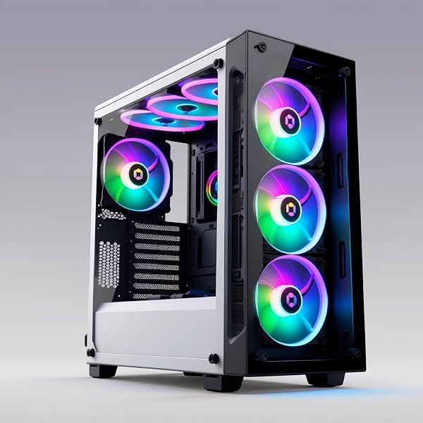 ASC TECHNOLOGY Gaming PC Tower, i7-3770 3.90GHz, 16GB RAM, GT 730 2GB, 256GB SSD + 1TB HDD, 500W 80+ PSU, White 6 Fan RGB Case, WiFi, Windows 11 – High Performance Gaming Setup 1 ASC TECHNOLOGY Gaming PC Tower, i7-3770 3.90GHz, 16GB RAM, GT 730 2GB, 256GB SSD + 1TB HDD, 500W 80+ PSU, White 6 Fan RGB Case, WiFi, Windows 11 – High Performance Gaming Setup