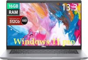 Dell Latitude 5320 Business Laptop, 13.3" FHD(1920x1080), Intel Core i5-1145G7, 16GB RAM, 512GB SSD, QWERTY Keyboard, Windows 11 Pro (Renewed)