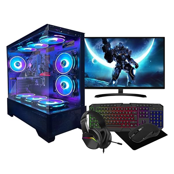 Gaming PC Bundle • Intel Core i7 • RTX 3050 6GB Graphics Card • 16GB RAM • 256GB SSD + 1TB HDD • WiFi • Windows 11 • 500W 80+ PSU • Black 9 Fan RGB Gaming Case • 22” Monitor Bundle 6 Gaming PC Bundle • Intel Core i7 • RTX 3050 6GB Graphics Card • 16GB RAM • 256GB SSD + 1TB HDD • WiFi • Windows 11 • 500W 80+ PSU • Black 9 Fan RGB Gaming Case • 22” Monitor Bundle - Image 6