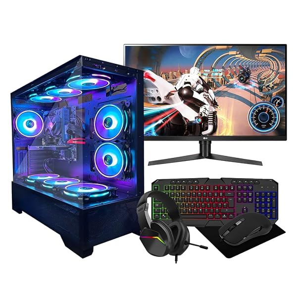 Gaming PC Bundle • Intel Core i7 • RTX 3050 6GB Graphics Card • 16GB RAM • 256GB SSD + 1TB HDD • WiFi • Windows 11 • 500W 80+ PSU • Black 9 Fan RGB Gaming Case • 22” Monitor Bundle 1 Gaming PC Bundle • Intel Core i7 • RTX 3050 6GB Graphics Card • 16GB RAM • 256GB SSD + 1TB HDD • WiFi • Windows 11 • 500W 80+ PSU • Black 9 Fan RGB Gaming Case • 22” Monitor Bundle