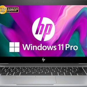 HP Elitebook 840 G6 Business Laptop, 14" FHD Notebook, Intel Core i5-8265U, 16GB RAM, 512GB SSD, US QWERTY Keyboard, Windows 11 Pro (Renewed)