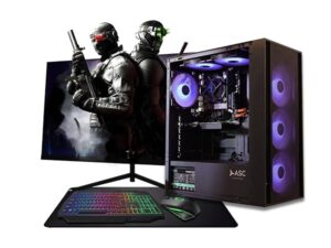 Intel Core i7-3770 RTX 3050 Gaming PC bundle with 22 inch monitor