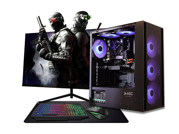 Intel Core i7 Gaming Tower RTX3050 6GB Graphics Card 16GB RAM 256GB SSD+1TB HDD 500W 80+ PSU Black 6 Fan RGB Gaming Case WIFI Windows 11 (27" 75HZ) 1 Intel Core i7 Gaming Tower RTX3050 6GB Graphics Card 16GB RAM 256GB SSD+1TB HDD 500W 80+ PSU Black 6 Fan RGB Gaming Case WIFI Windows 11 (27" 75HZ)