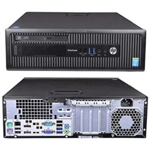 Windows 10 HP 800 G1 SFF Intel Core i5-4570 Desktop PC Computer - 16GB DDR3-256GB SSD & 1TB HDD - 300Mbps Wi-Fi (Renewed)